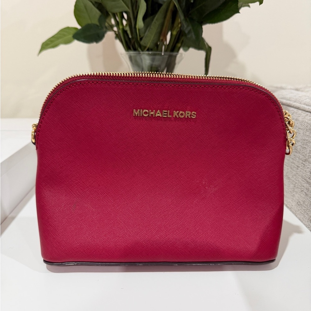 Michael Kors Cherry Red Crossbody Bag